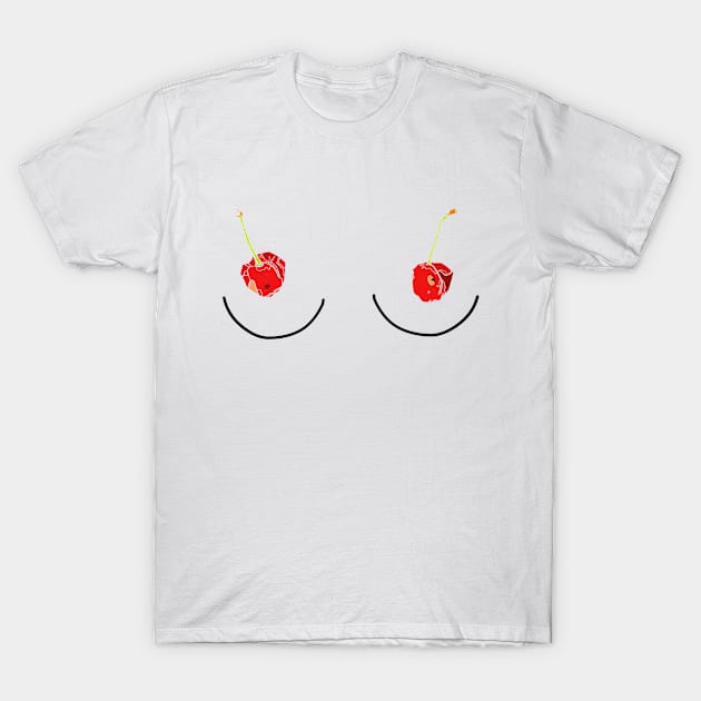 Cherries T-Shirt by minniemorrisart